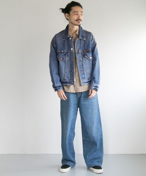 10/22終◆希少 ダブルジップ  ⚫︎45R⚫︎size 3 インディゴジャケット 鬼デニム デニムジャケット 3rd TYPE 20oz シークレットデニム