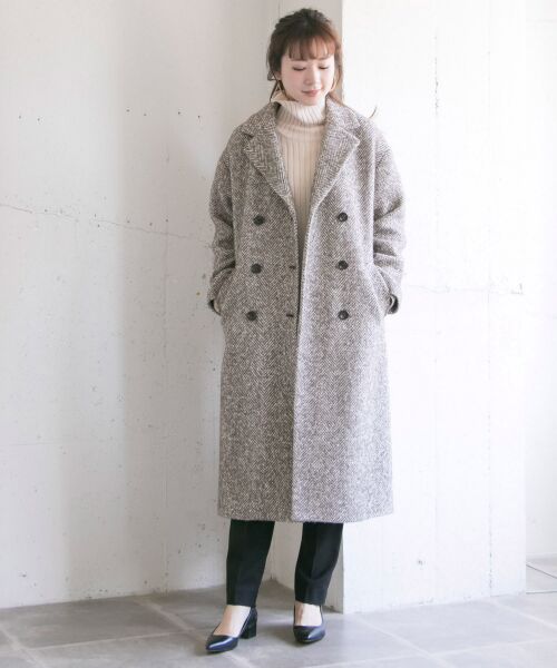 メゾンスペシャル MANTECO 極美品　ヘリンボーン　チェスターコート　00. MAISON SPECIAL（メゾンスペシャル）の「ビッグヘリンボーン