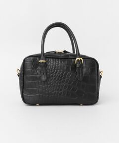 BARDOT ROSE　クロコボストンバッグ