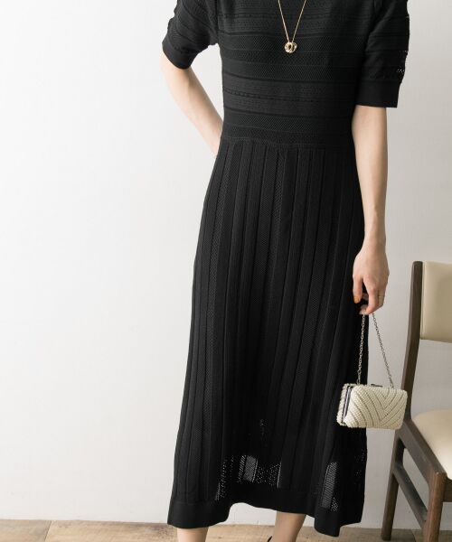 CELFORD ワンピース セール】 CELFORD クロシェライクニットワンピース （ワンピース