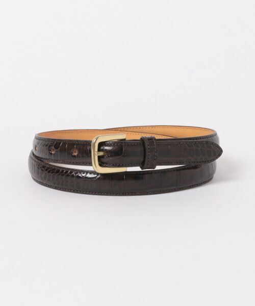 Scye サイPress Croco Dress Belt BLACK サイズM BEAMS（ビームス）Scye / Press Croco Dress Belt（ファッション