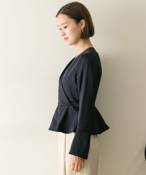 セール】 CELFORD カシュクールペプラムブラウス （シャツ