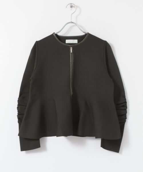 celford クロップドペプラムカーディガン 完売品 クロップドペプラムカーディガン(ニットプルオーバー)｜TOPS