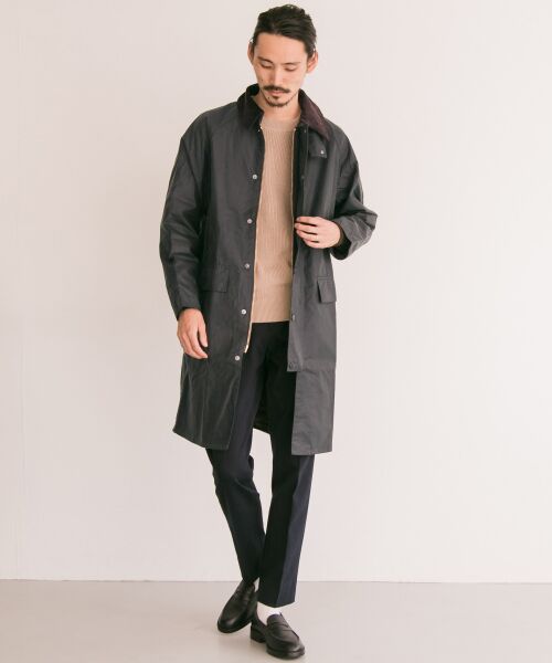 ジャケット・アウター barbour new burghley jacket バブアー｜ニューバーレー｜MCA0509｜ネイビー