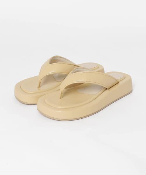 ＊＊URBAN RESEARCH / アーバンリサーチ サンダル | 厚底トングサンダル（BEIGE）