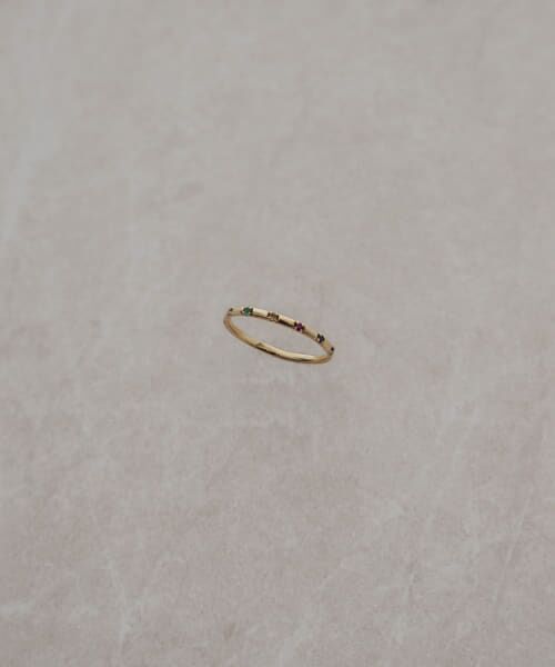 ＊＊URBAN RESEARCH / アーバンリサーチ リング | ff by decor urban research　マルチカラーストーンリング（GOLD）