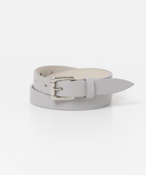 ＊＊URBAN RESEARCH / アーバンリサーチ ベルト・サスペンダー | Scye　Smooth Leather Belt（Light Gray）