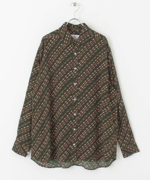 ＊＊URBAN RESEARCH / アーバンリサーチ シャツ・ブラウス | WAXMAN BROTHERS　LONG SLEEVE SHIRTS（GREEN）