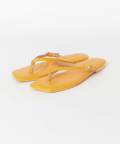 ＊＊URBAN RESEARCH / アーバンリサーチ サンダル | スクエアトゥトングサンダル（ORANGE）