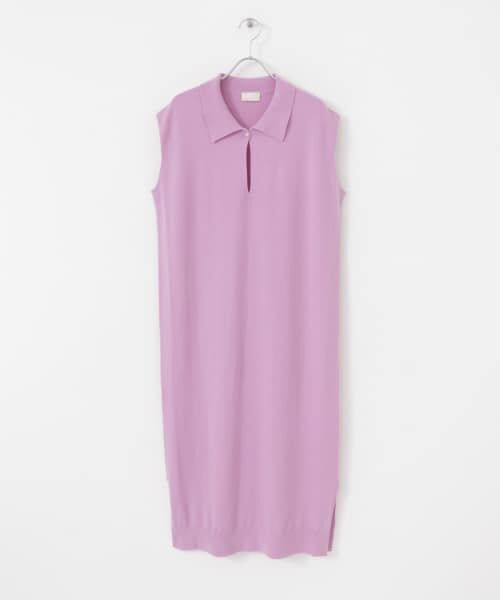 ＊＊URBAN RESEARCH / アーバンリサーチ ワンピース | w cashmere　ポロシャツドレス（lavender）