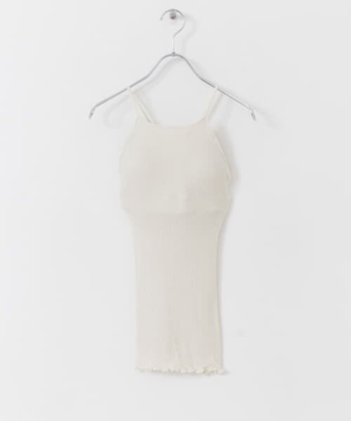 ＊＊URBAN RESEARCH / アーバンリサーチ キャミソール・チューブトップ | HAKUJI　Wool rib bra camisole（Ivory）