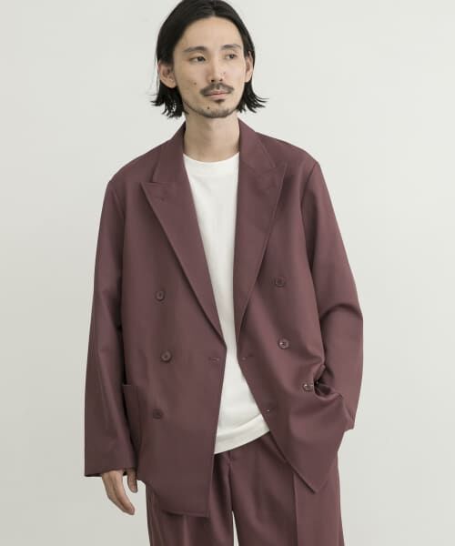 セール】 WASHABLEウールダブルジャケット （その他アウター