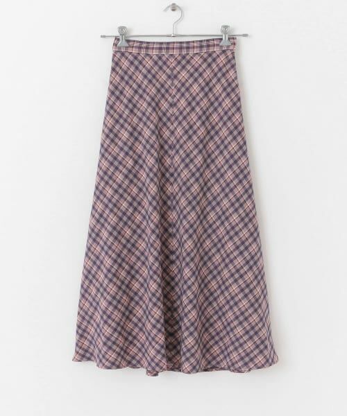 バーバリーチェック　スカート　フレア　新品　未使用 マドラスチェック 6枚はぎフレアスカート(71252435-2024