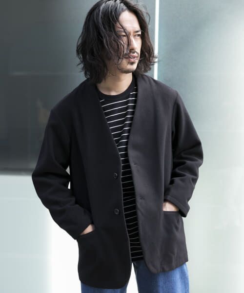 【美品】『UR TECH』起毛ノーカラー2Bジャケット Amazon | [アーバンリサーチ] ジャケット コート 『UR TECH