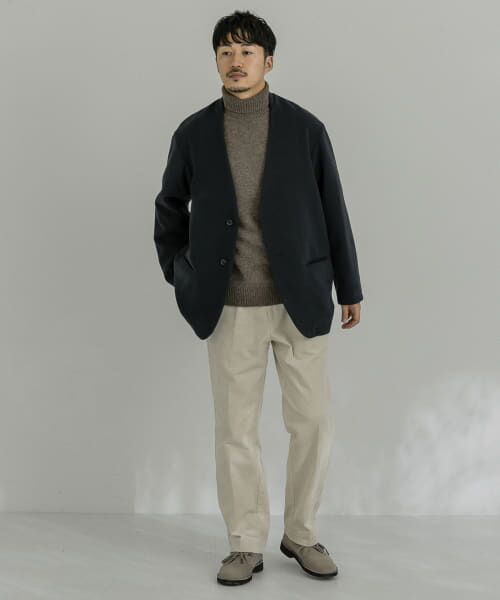 【美品】『UR TECH』起毛ノーカラー2Bジャケット セール】『UR TECH』起毛ノーカラー2Bジャケット（その他