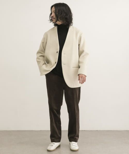 セール】 『UR TECH』起毛ノーカラー2Bジャケット （その他