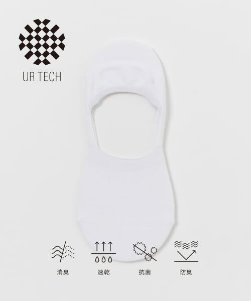 ＊＊URBAN RESEARCH / アーバンリサーチ ソックス | 『UR TECH』薄手カバーソックス（WHITE）