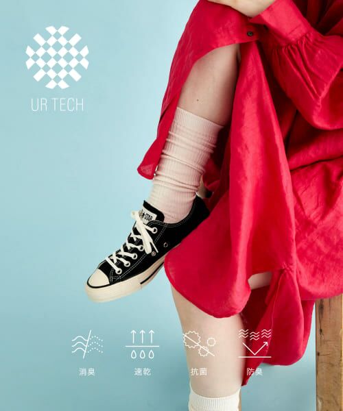 ＊＊URBAN RESEARCH / アーバンリサーチ ソックス | 『UR TECH』ロングリブソックス（OFF WHITE）