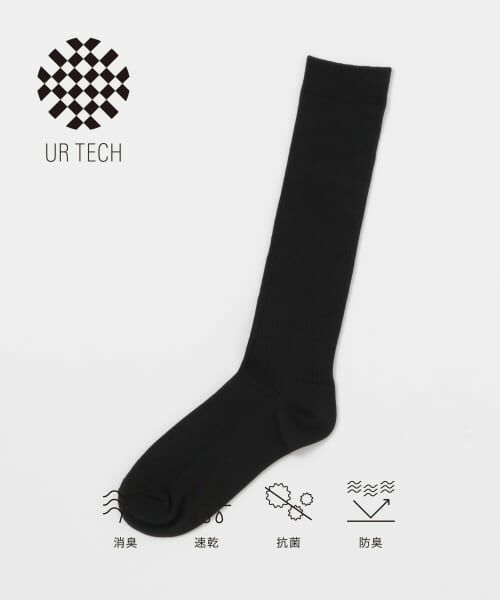 ＊＊URBAN RESEARCH / アーバンリサーチ ソックス | 『UR TECH』ロングリブソックス（BLACK）
