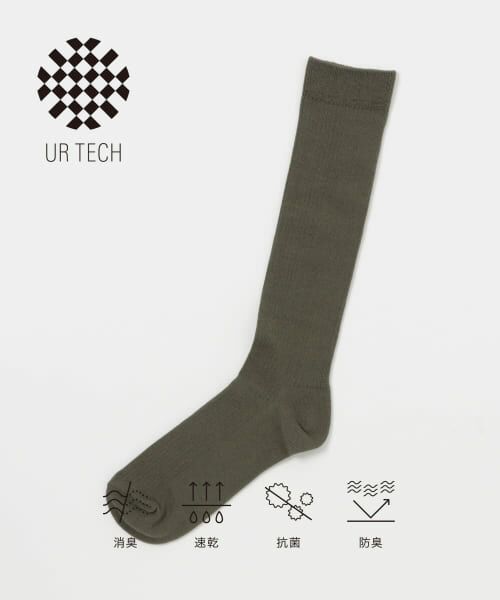 ＊＊URBAN RESEARCH / アーバンリサーチ ソックス | 『UR TECH』ロングリブソックス（KHAKI）