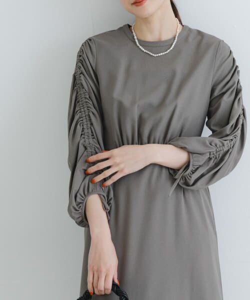 セール】 LA MAISON ギャザースリーブワンピース （ドレス