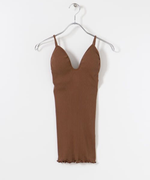 ＊＊URBAN RESEARCH / アーバンリサーチ キャミソール・チューブトップ | HAKUJI　Supima silk bra camisole（Brown）