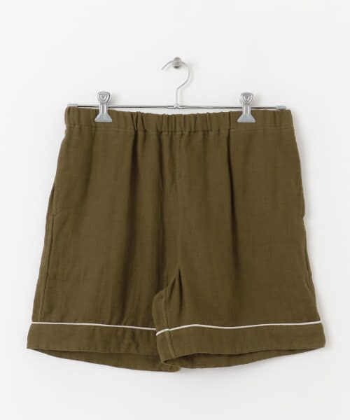 ＊＊URBAN RESEARCH / アーバンリサーチ ルームウェア | URBAN RESEARCH×UCHINO　ソフトタッチガーゼパジャマショートパンツ M（KHK）