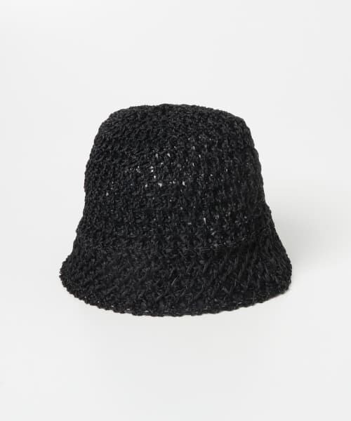 ＊＊URBAN RESEARCH / アーバンリサーチ ハット | 細編みベルハット（BLACK）
