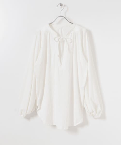 ＊＊URBAN RESEARCH / アーバンリサーチ 水着・スイムグッズ | Swim URBAN RESEARCH　スイム ボリュームスリーブチュニック（ホワイト）