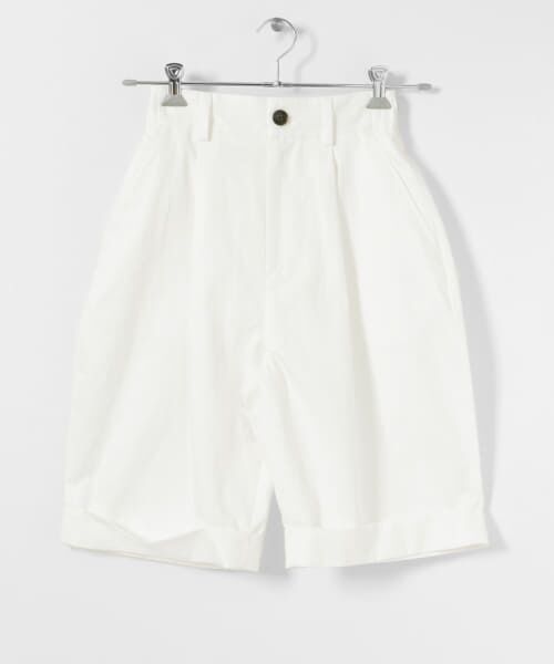 ＊＊URBAN RESEARCH / アーバンリサーチ ショート・ハーフ・半端丈パンツ | nicholson&nicholson　コットンリネンハーフパンツ（WHT）