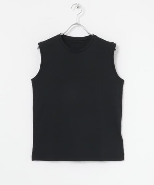 ＊＊URBAN RESEARCH / アーバンリサーチ Tシャツ | 『UR TECH』ノースリーブカットソー（BLACK）