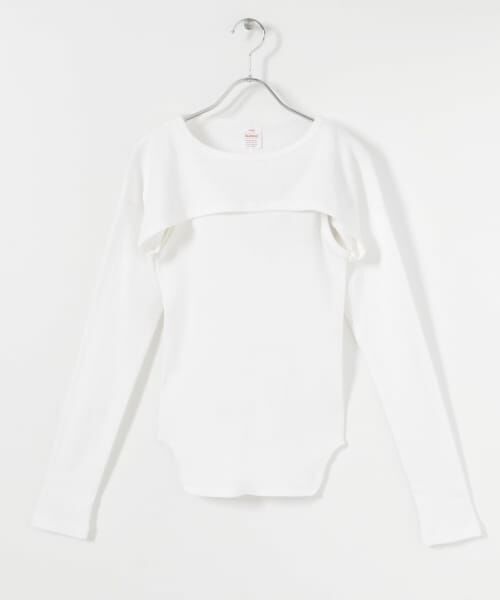 ＊＊URBAN RESEARCH / アーバンリサーチ Tシャツ | 『別注』Healthknit×URBAN RESEARCH　レイヤードカットソー（WHITE）