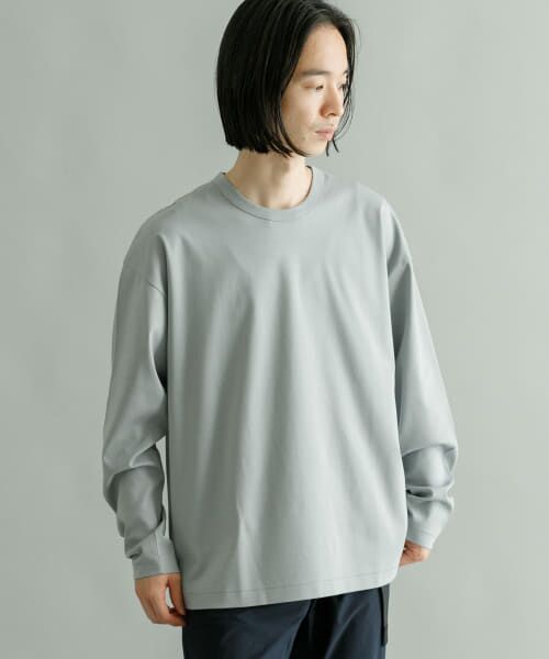 再値下げします！　アルチビオ新品 ナイロンシャツ　36 セール】 シルケットポンチロングスリーブ （Tシャツ