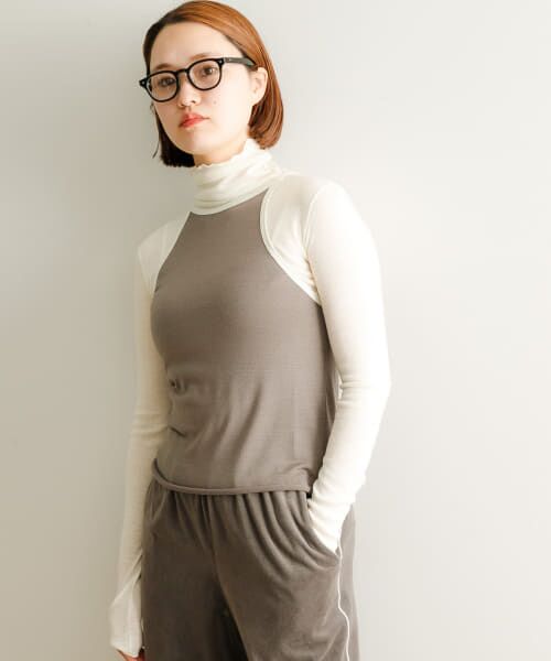 ＊＊URBAN RESEARCH / アーバンリサーチ キャミソール・チューブトップ | 『別注』GGG×URBAN RESEARCH　ニットキャミソール（Grey White）