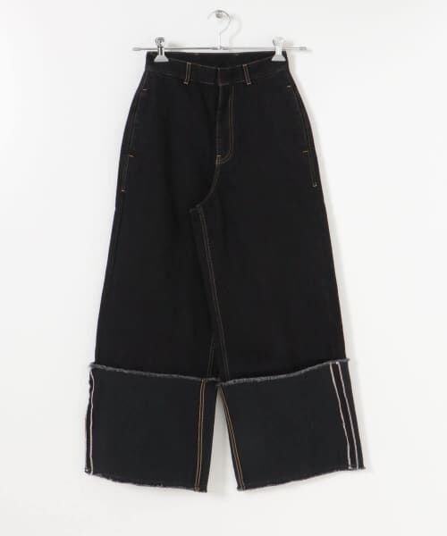 ＊＊URBAN RESEARCH / アーバンリサーチ デニムパンツ | LIVINGTONE　DOLK - Turn up long（BLACK）