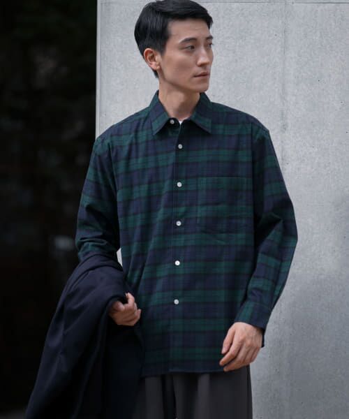＊＊URBAN RESEARCH / アーバンリサーチ シャツ・ブラウス | 『UR TECH』レギュラーカラーシャツ（BLACKWATCH）