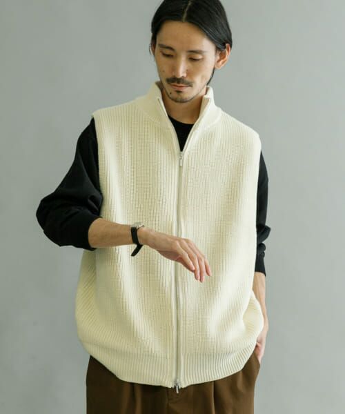 セール】 URBAN RESEARCH iD ジップアップニットベスト （ニット