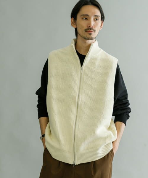 セール】 URBAN RESEARCH iD ジップアップニットベスト （ニット