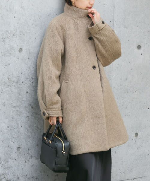【新品未使用】aereシャギージャケットコート aere shaggy jacket coat シャギージャケットコート アエレ