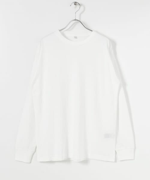 ＊＊URBAN RESEARCH / アーバンリサーチ Tシャツ | 『UR TECH』クルーネックロングTシャツ（WHITE）