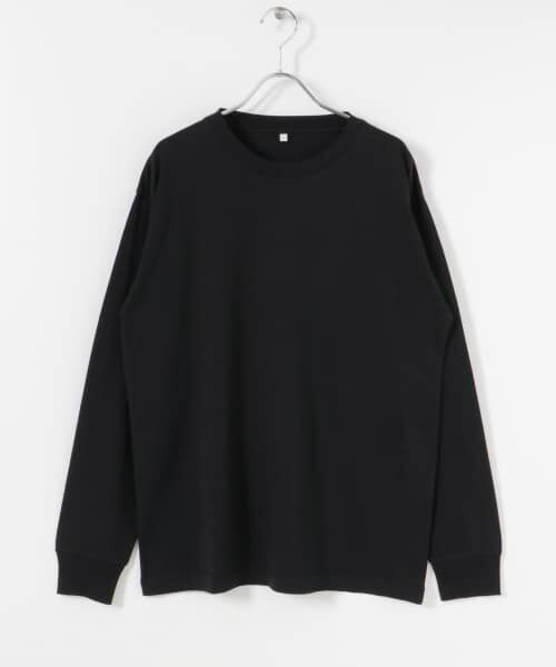 ＊＊URBAN RESEARCH / アーバンリサーチ Tシャツ | 『UR TECH』クルーネックロングTシャツ（BLACK）