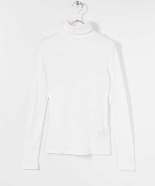 ＊＊URBAN RESEARCH / アーバンリサーチ Tシャツ | 『UR TECH』タートルネックロングTシャツ（WHITE）