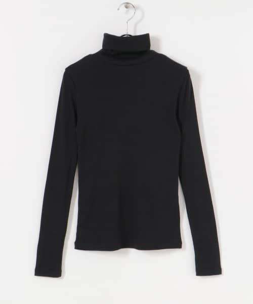 ＊＊URBAN RESEARCH / アーバンリサーチ Tシャツ | 『UR TECH』タートルネックロングTシャツ（BLACK）