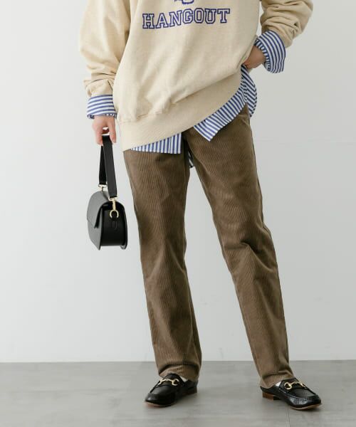 ＊＊URBAN RESEARCH / アーバンリサーチ その他パンツ | ストレッチコーデュロイストレートパンツ（MOCHA）