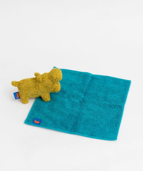 ＊＊URBAN RESEARCH / アーバンリサーチ タオル | Hipopotamus　チーフタオル+ソフトトイ（BLUE×GOLD）