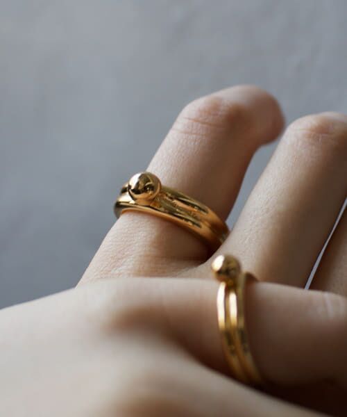＊＊URBAN RESEARCH / アーバンリサーチ リング | 『別注』Naotokojima×URBAN RESEARCH　ball ring（GOLD）