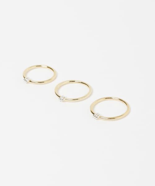 ＊＊URBAN RESEARCH / アーバンリサーチ リング | Lapuis　SV925 Three SETリングB（GOLD）