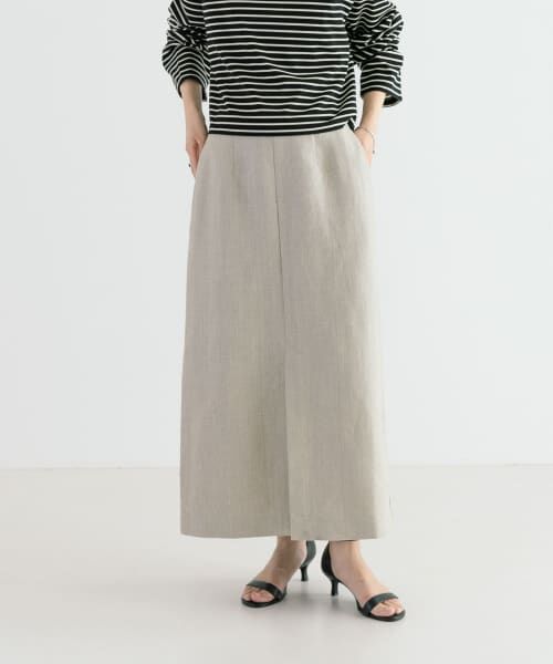 ＊＊URBAN RESEARCH / アーバンリサーチ スカート | リネントラペーズスカート（NATURAL）
