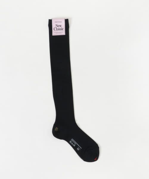 ＊＊URBAN RESEARCH / アーバンリサーチ ソックス | MARCOMONDE　sheer high socks（BLACK）