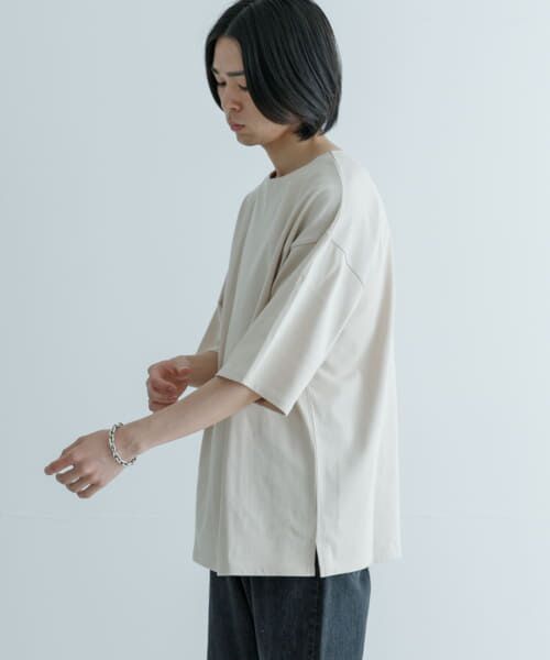 ＊＊URBAN RESEARCH / アーバンリサーチ Tシャツ | USAコットンバスクTシャツ（OFF/BEIGE）